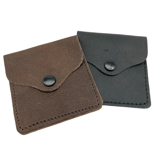 Jacaru 5538 Square Kangaroo Leather Coin Purse - 7 x 7cm (Made in Australia)