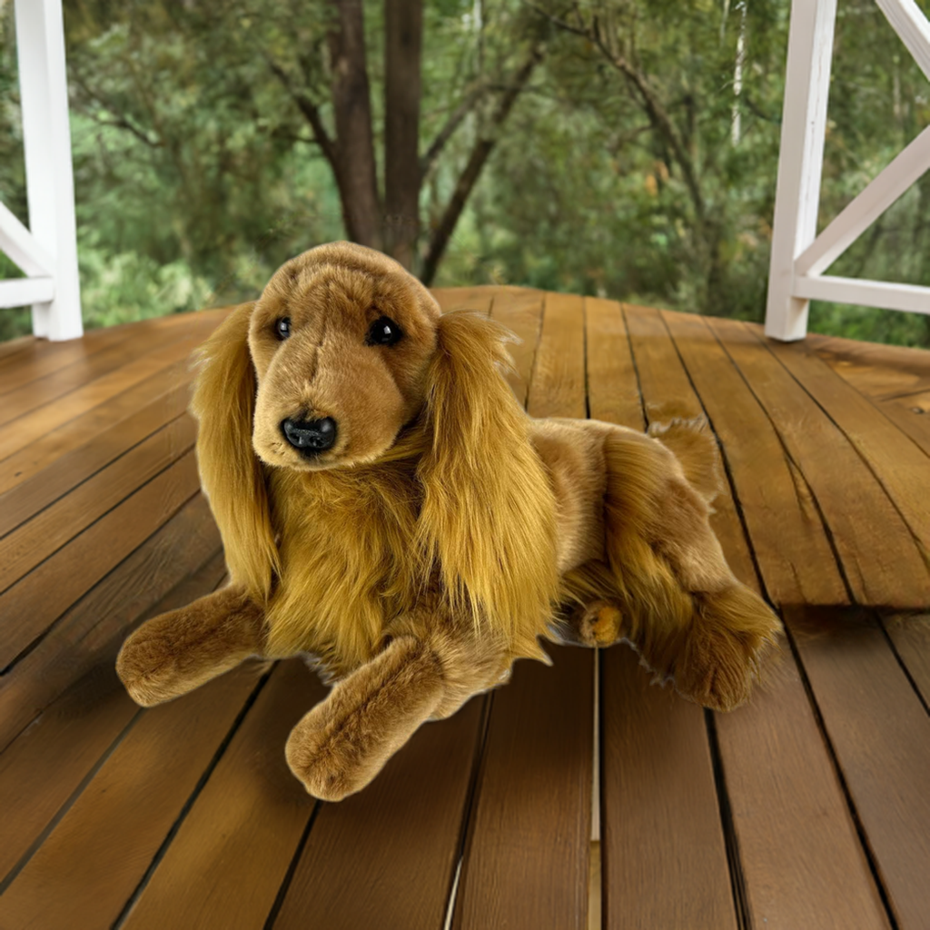 Bocchetta Lexie 40cm Lying Cocker Spaniel Plush Toy (Realistic Stuffed Animal Dog Gift)