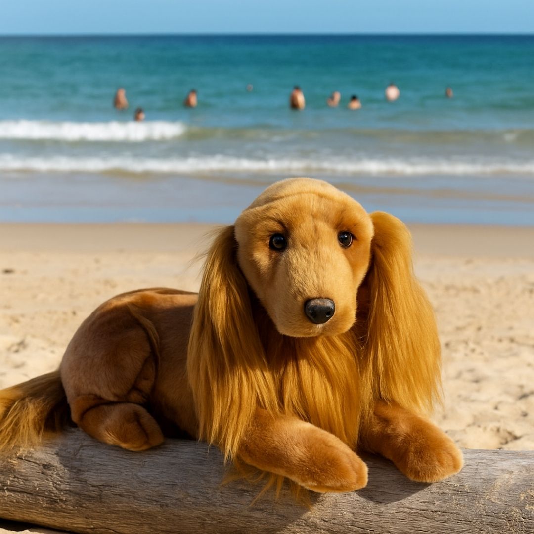 Bocchetta Lexie 40cm Lying Cocker Spaniel Plush Toy (Realistic Stuffed Animal Dog Gift)