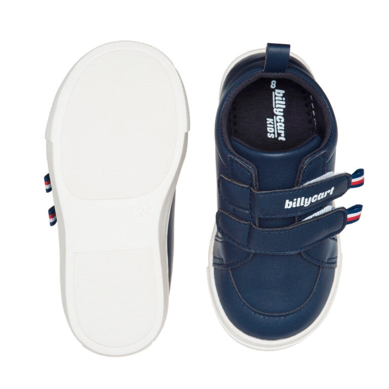 BILLYCART Barefoot Wide-Fit First Walker Sneaker Shoes Jesse in Navy Blue
