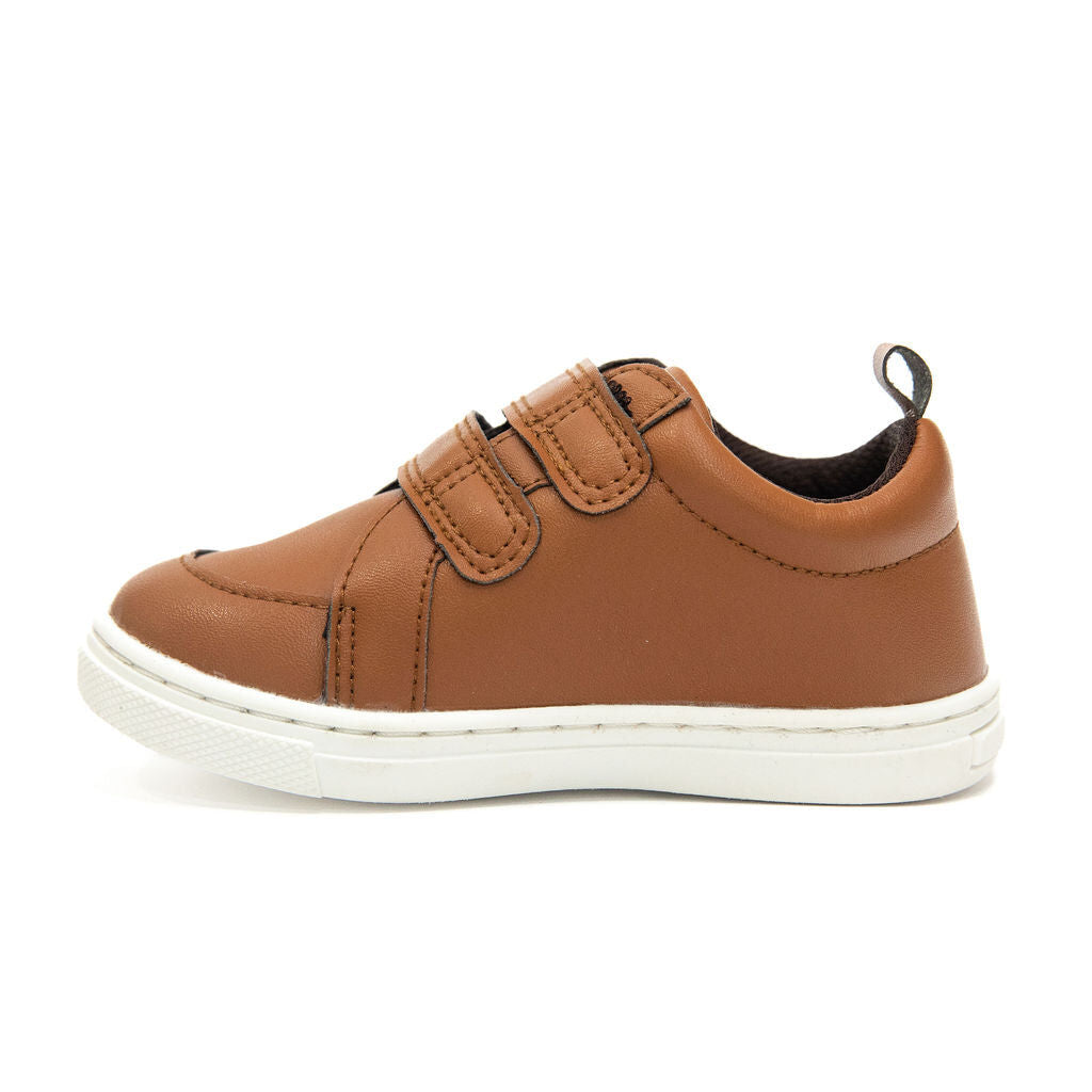 BILLYCART Barefoot Wide-Fit First Walker Shoes Archie in Tan Brown