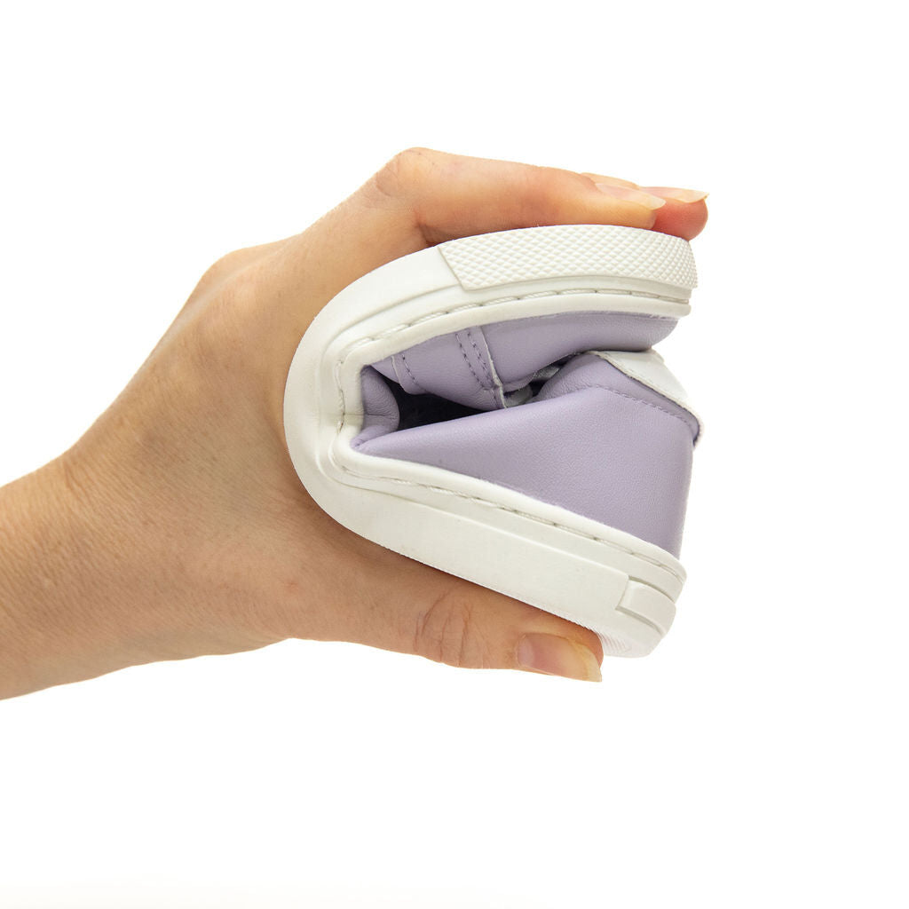 BILLYCART Barefoot Girls Wide-Fit First Walker Boots Shoes in Purple