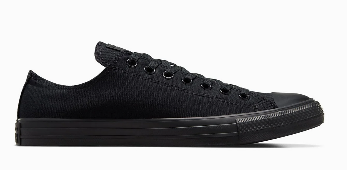 Converse Unisex Chuck Taylor All Star Low Top Sneakers Shoes - Monochrome Black