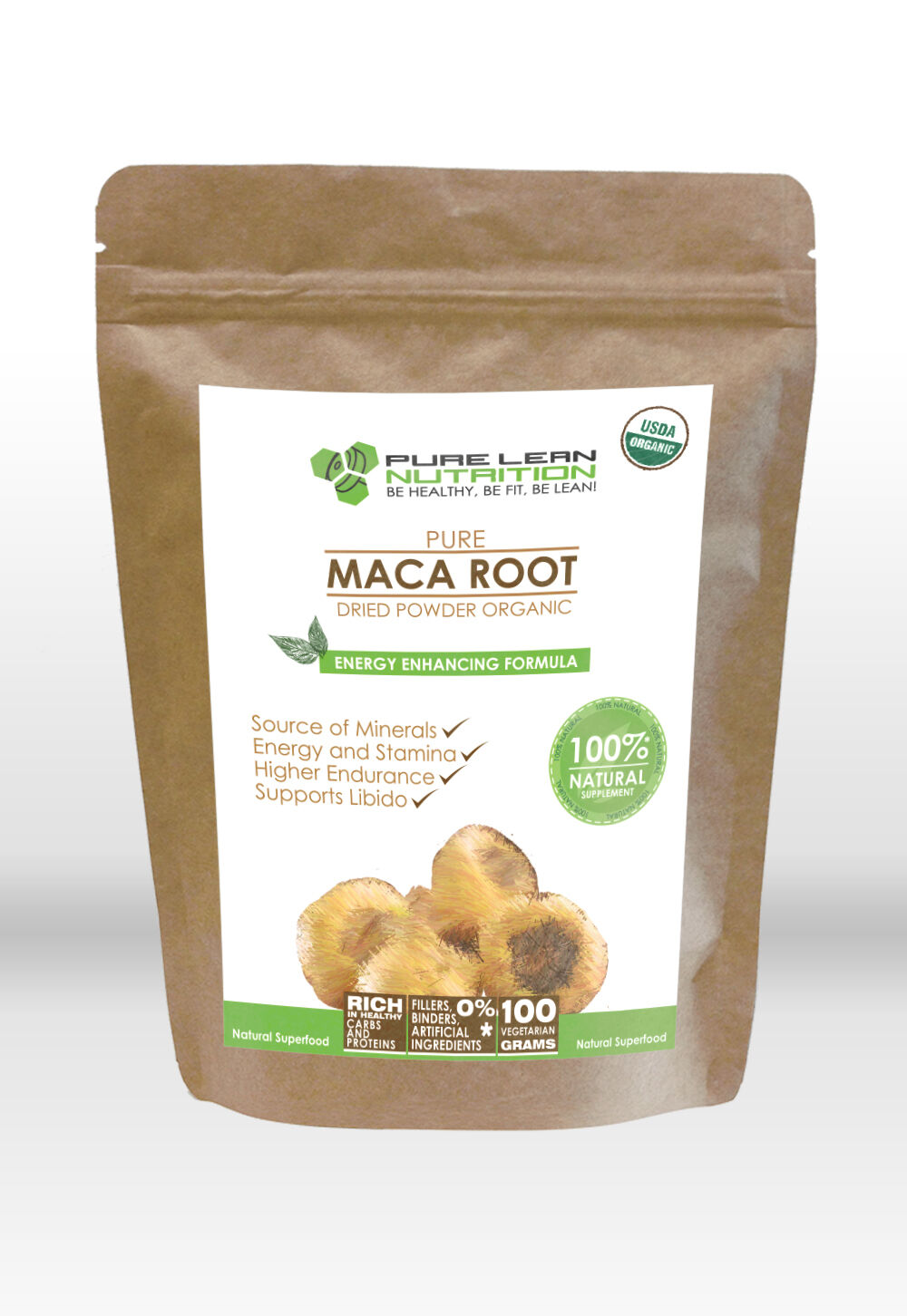 1kg Certified Organic Maca Root Powder Premium USDA Superfood Powder Made in Peru