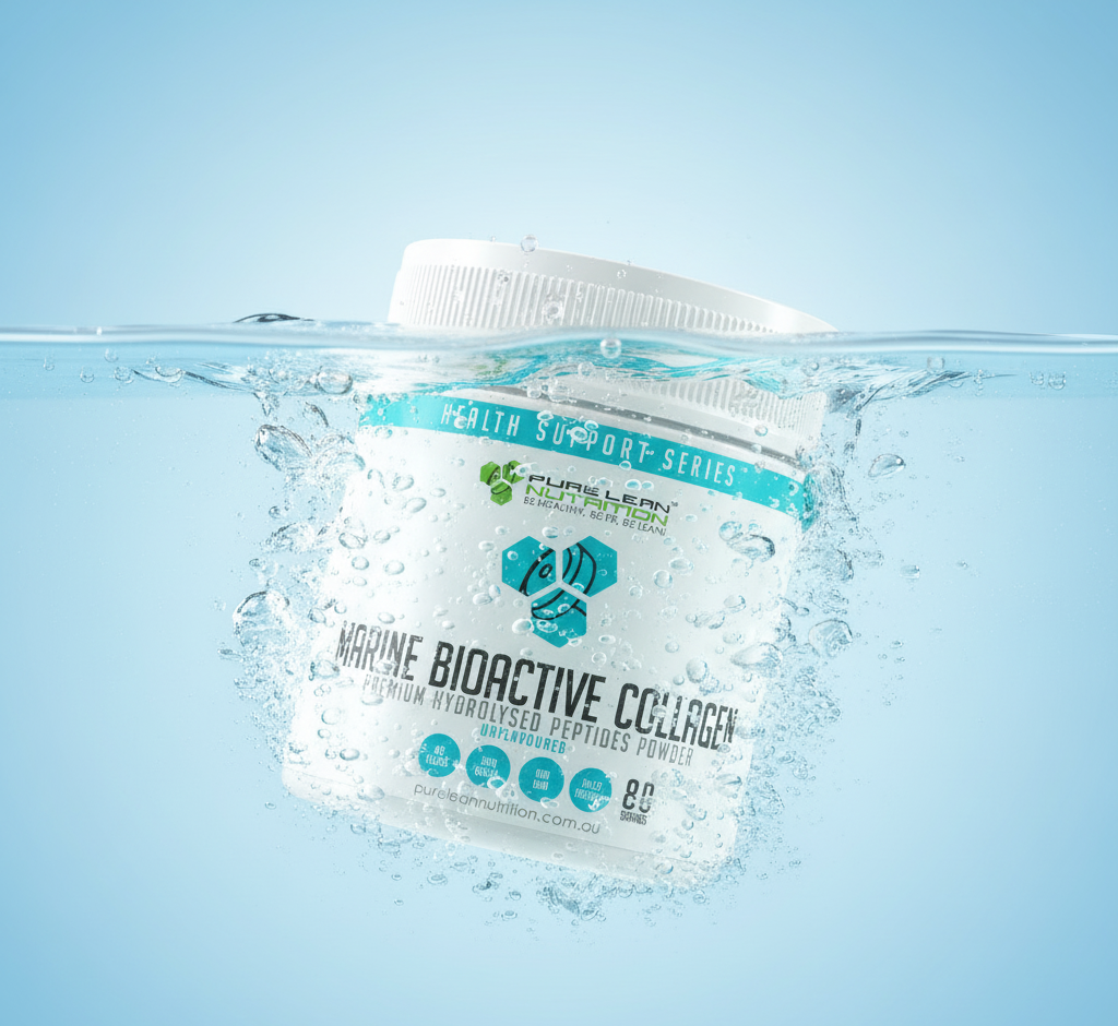 160 Servings Pure Lean Nutrition Marine Collagen Bioactive Peptides Powder - Beauty Glow (Skin & Nails)