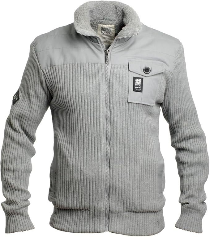 Crosshatch Mashton Mens Sherpa Zip Up Jacket (Fur Lined Parka)