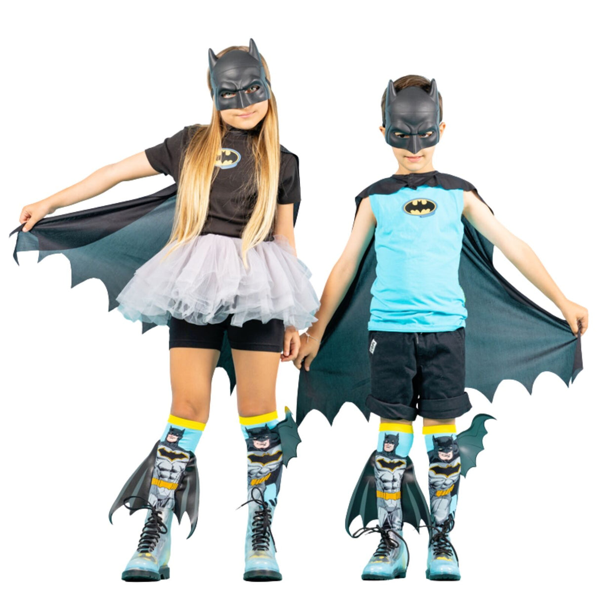 MADMIA DC Batman Boys Knee High Socks - Kids & Adults Ages 6-99 (Crazy Sock Day)