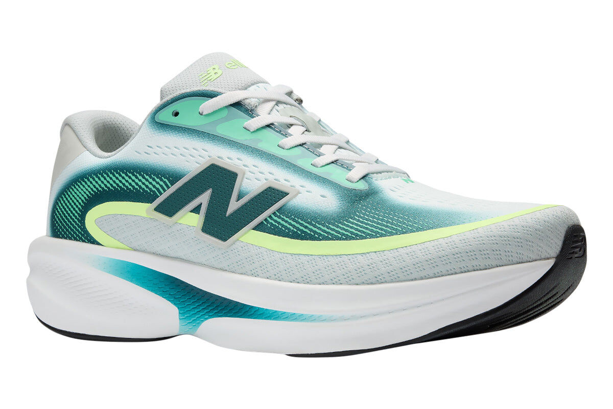 New Balance Mens Ellipse Sneakers Shoes in Deep End / Glint Blue / Medusa Green