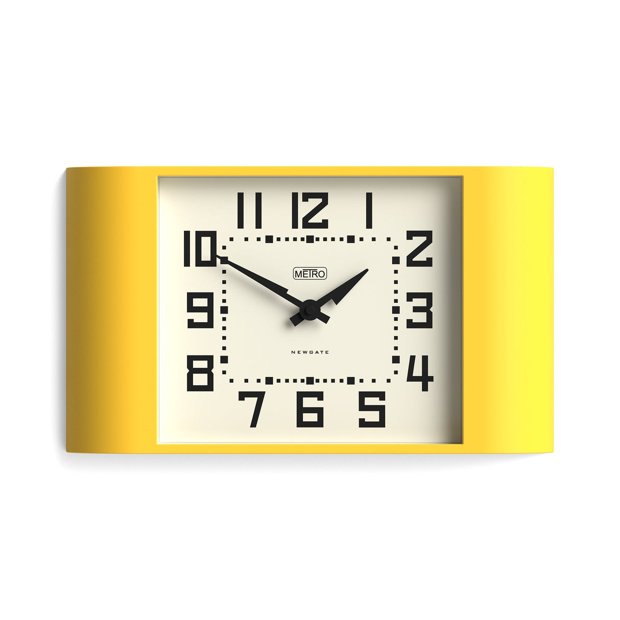 Newgate Metro Wall Clock - Yellow