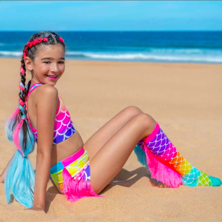 MADMIA Mermaid Knee High Socks - Kids & Adults Ages 6-99 (Crazy Sock Day)