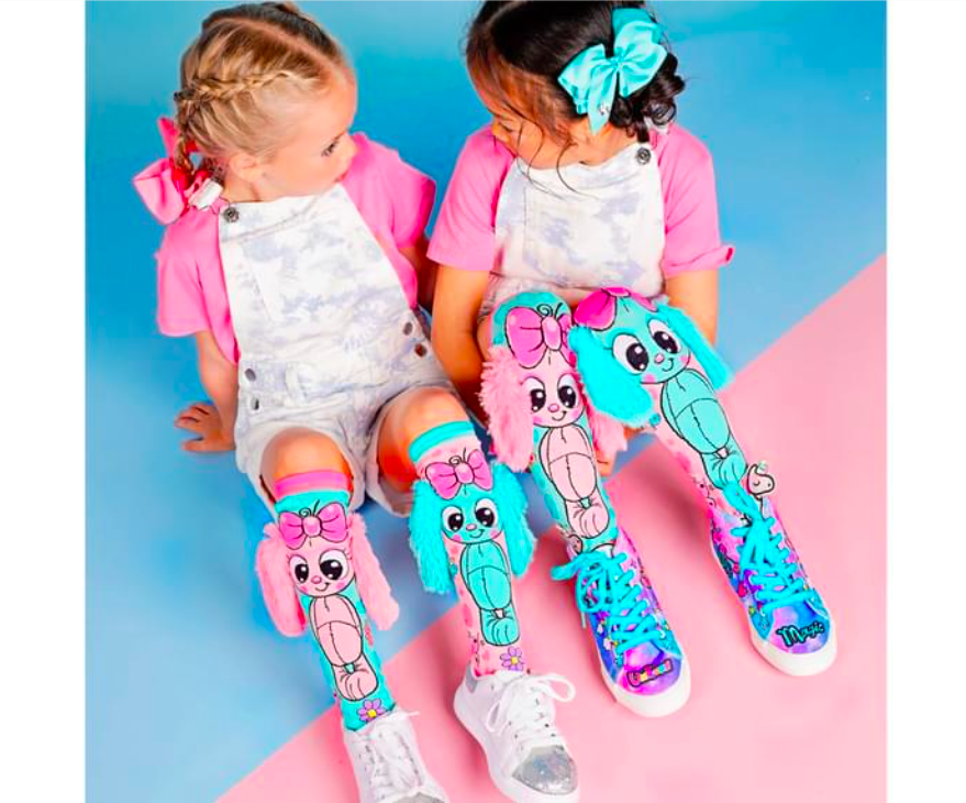 MADMIA Bunny Kids & Adults Long Knee High Pair of Socks - Ages 6 - 99