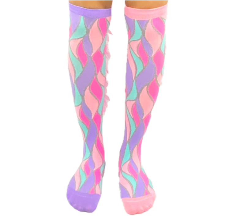 MADMIA Fairy Floss Knee High Socks - Toddlers Ages 3-5 (Crazy Sock Day)