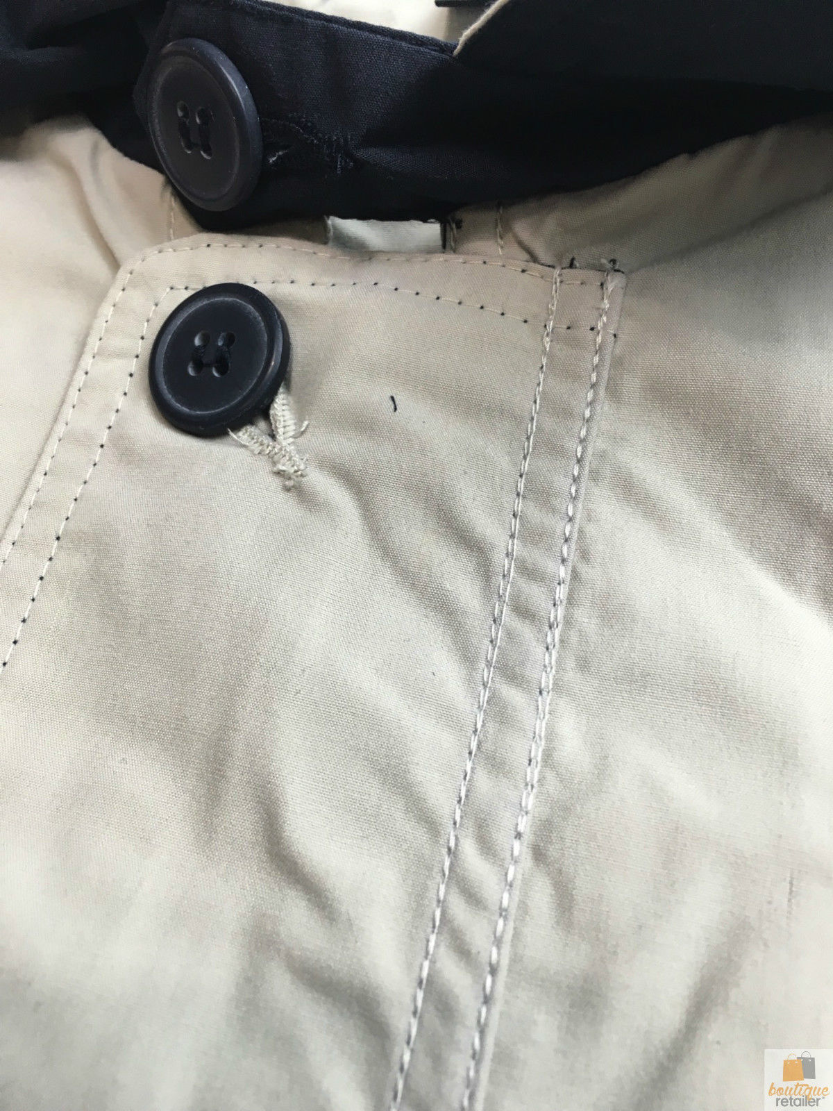 Mens Plus Size Jacket - Big & Tall Zip Up Bomber Coat (Military Style) in Beige