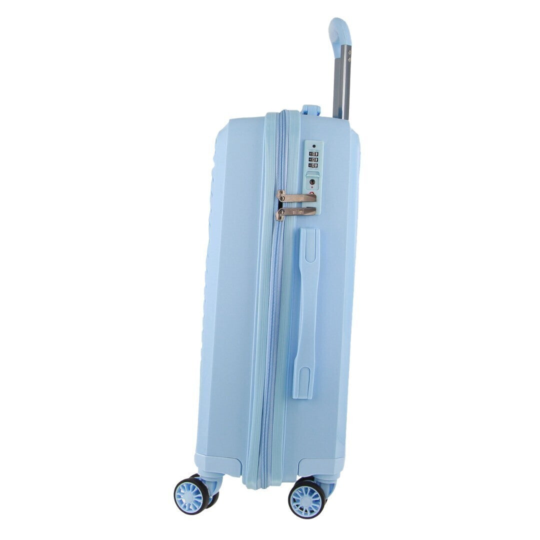 Pierre Cardin Inspired Milleni Luggage Bag Large in Blue + FREE Milleni Waist Bag