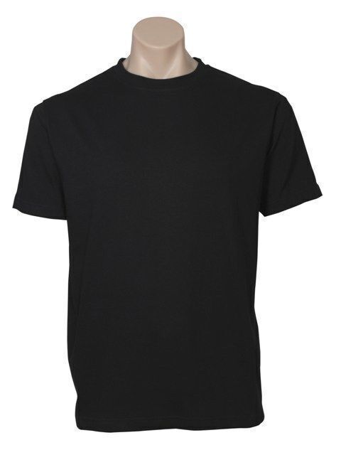 Plain 100% Cotton T-Shirt - Casual Basic Mens/Womens Tee Top - Black