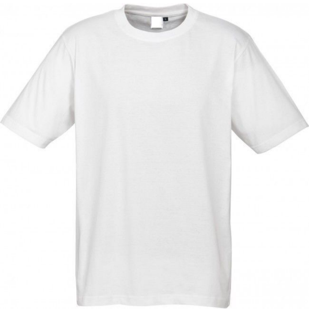Plain T-Shirt 100% COTTON Basic Blank Tee Mens Ladies Casual BULK Adults - White