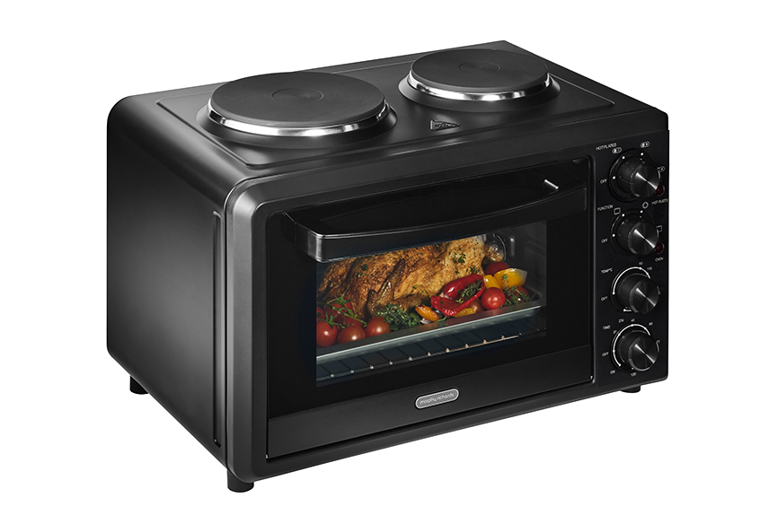 Morphy Richards 32L Benchtop Convection Oven with Hot Plates (MRBO32BLK2)