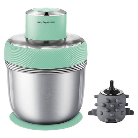 Morphy Richards Stainless Steel Electric Chopper - Spearmint Green