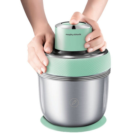 Morphy Richards Stainless Steel Electric Chopper - Spearmint Green