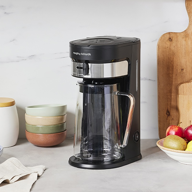Morphy Richards Iced Coffee Maker 900ml Water Tank w/ 2.5L Glass Carafe – Black