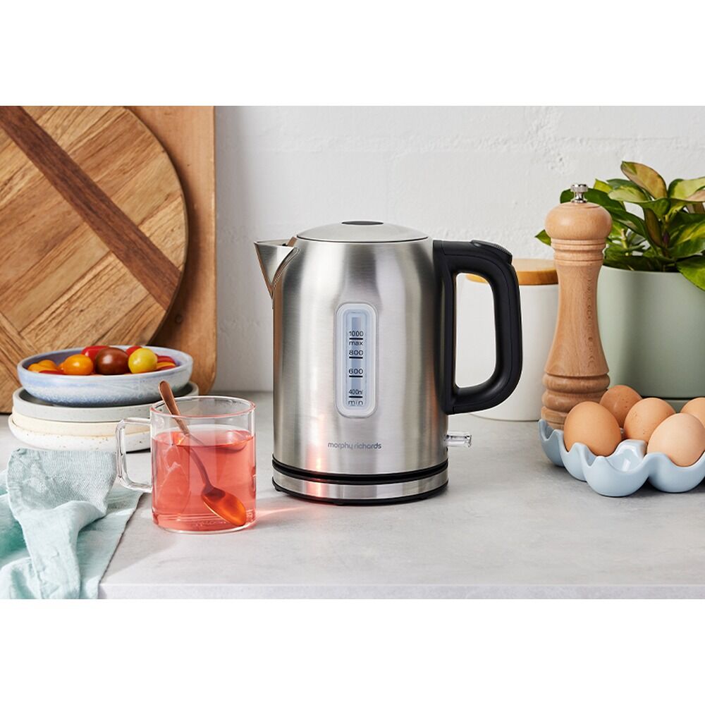 Morphy Richards 2200W Equip 1L Jug Kettle Silver MREK1SS