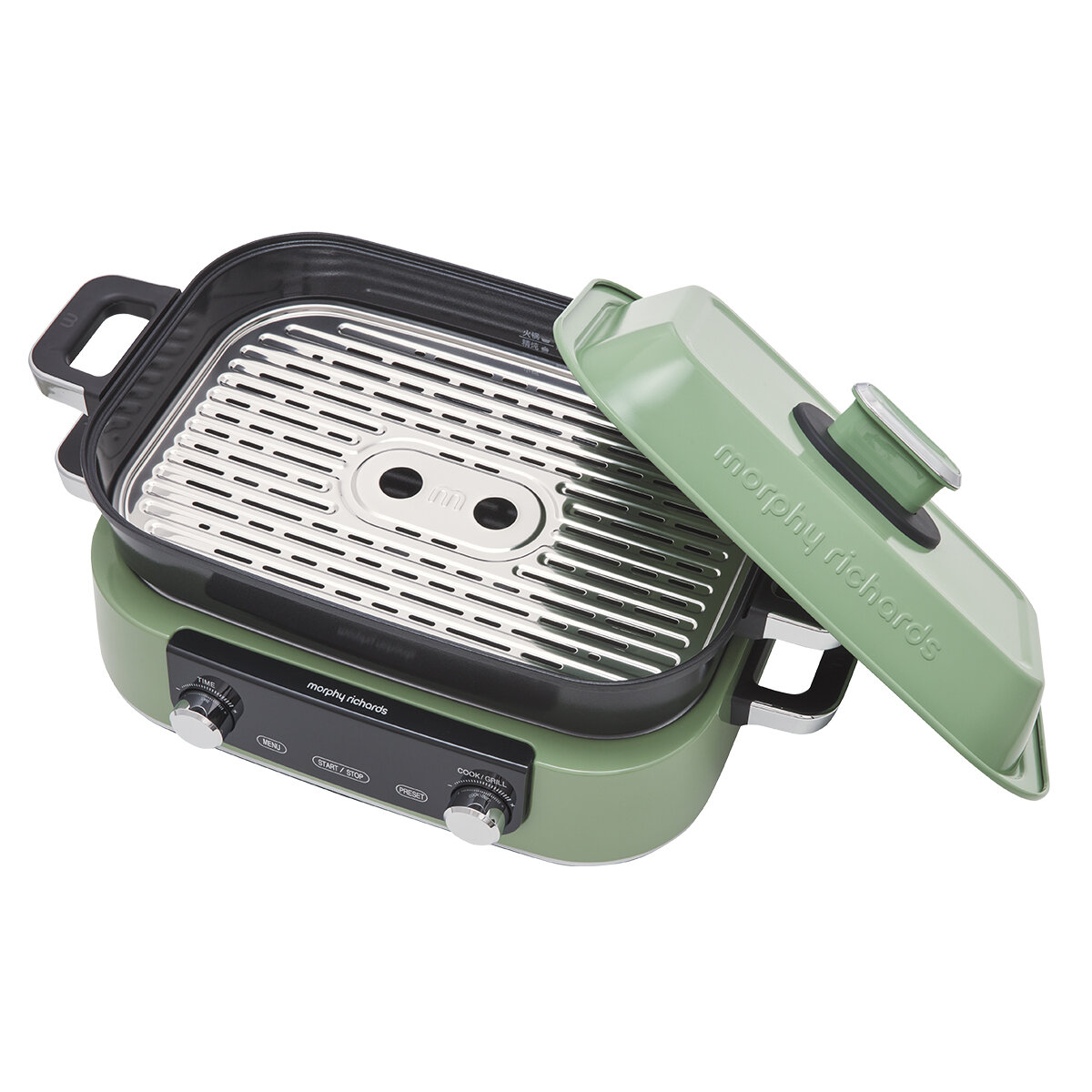 Morphy Richards Digital Multifunction Cooking Pan Pot Skillet Green MRMP3GN