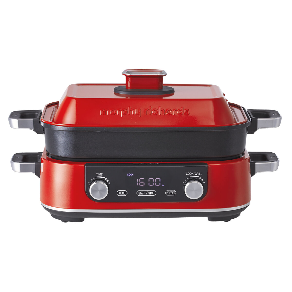 Morphy Richards Digital Multifunction Cooking Pan Pot Skillet Red MRMP3RD