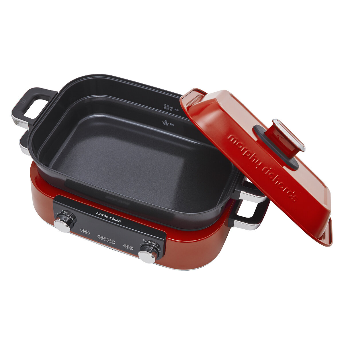 Morphy Richards Digital Multifunction Cooking Pan Pot Skillet Red MRMP3RD