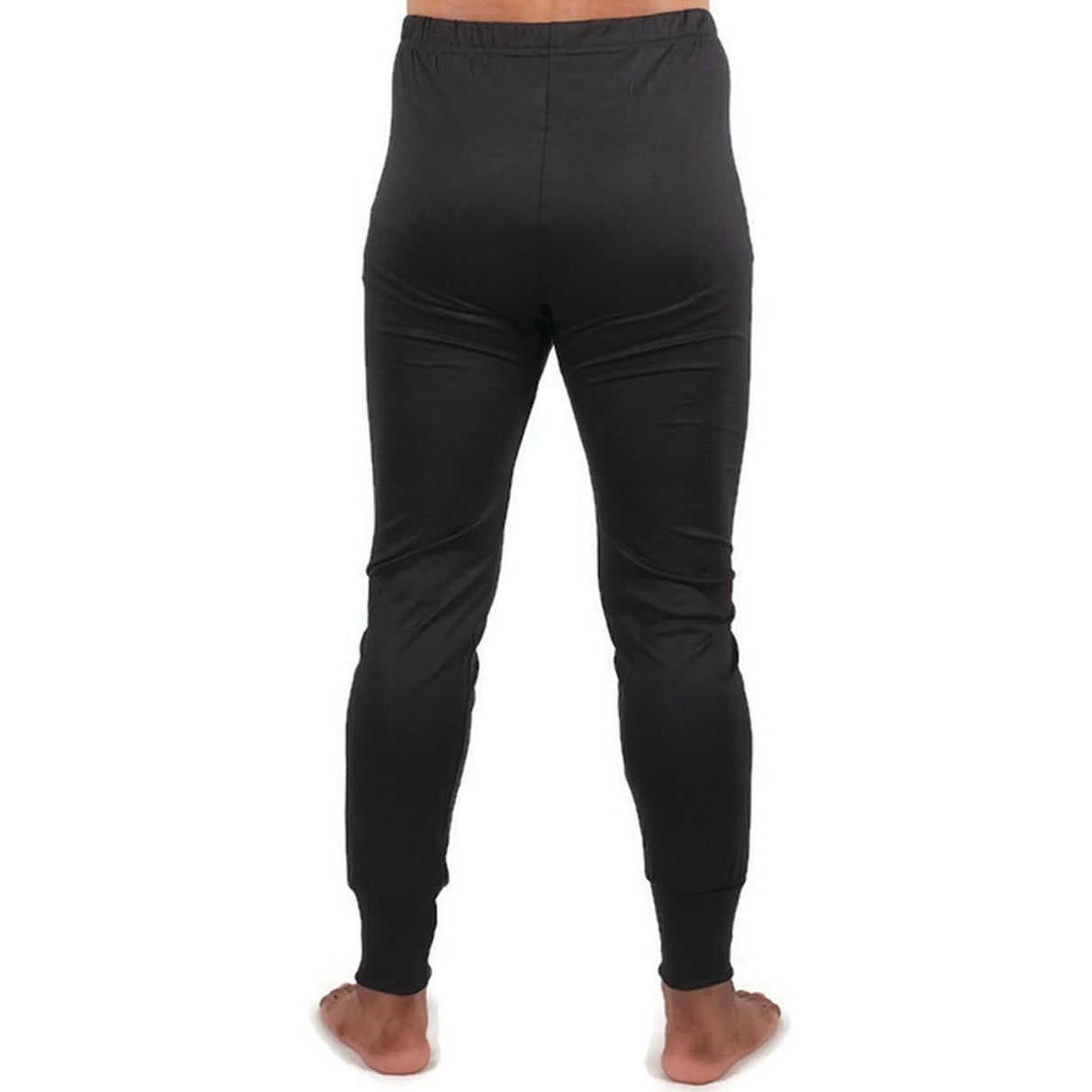 MERINO SKINS Mens Classic Long Johns Wool Thermal Pants Underwear - Navy
