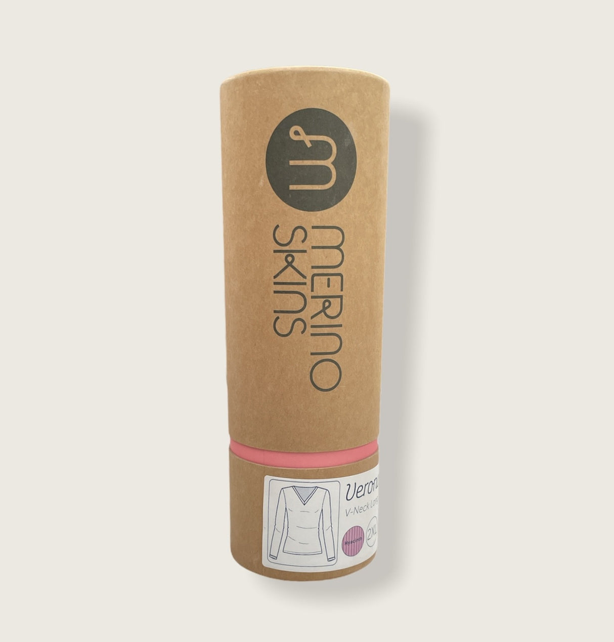 Merino Skins Verona Womens V-Neck Long Sleeve Thermal Underwear - Hyacinth