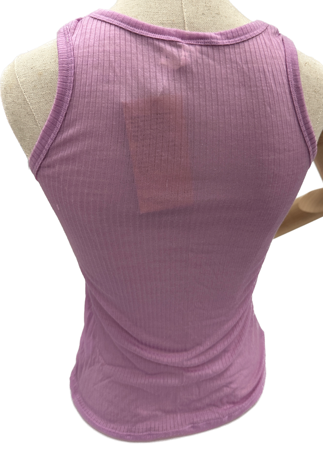 MERINO SKINS Wool Ladies V-Neck Tee Thermal Top Sleeveless Tank - Hyacinth