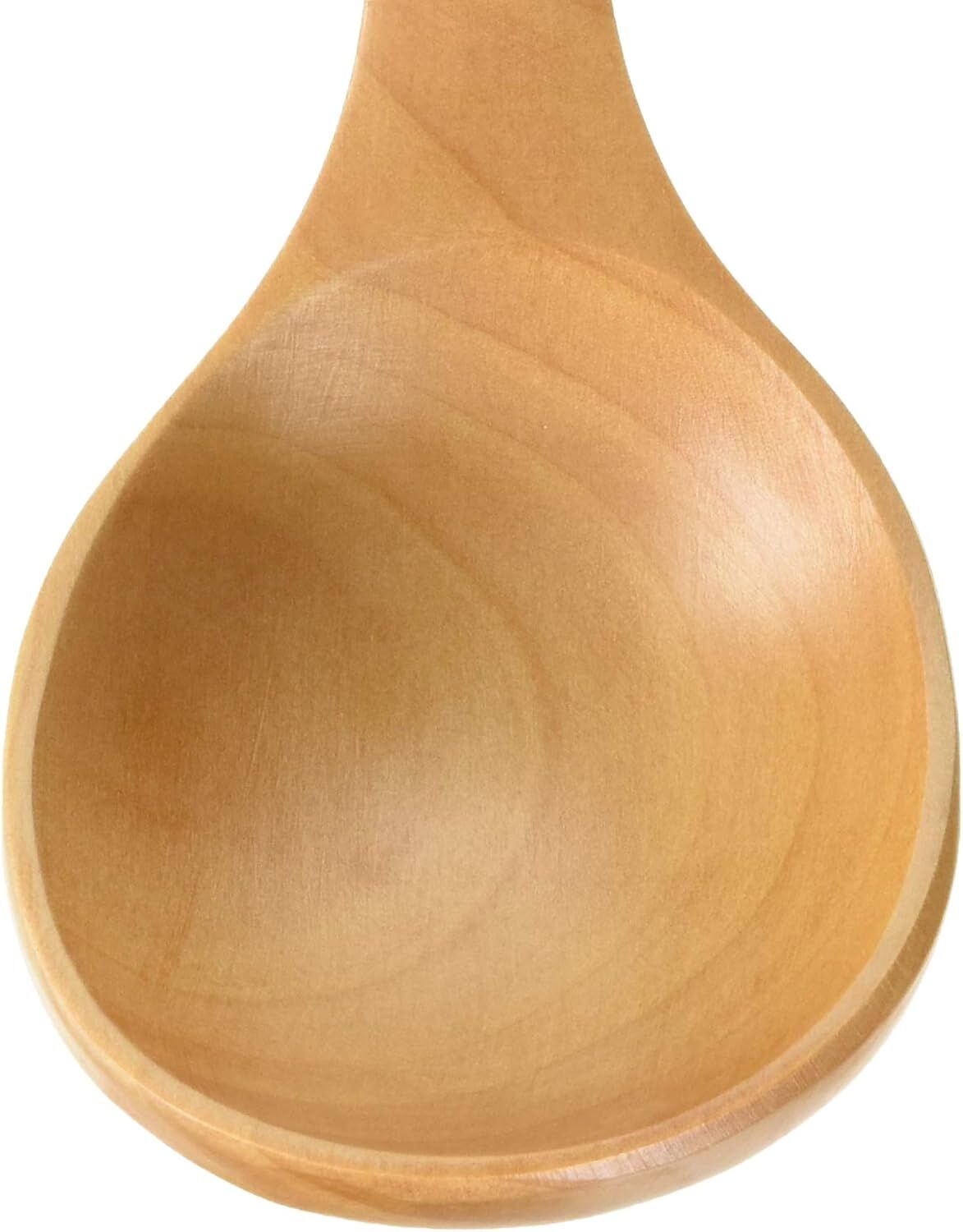 27cm Wooden Ladle Spoon Straight Straight Handle Soup Server