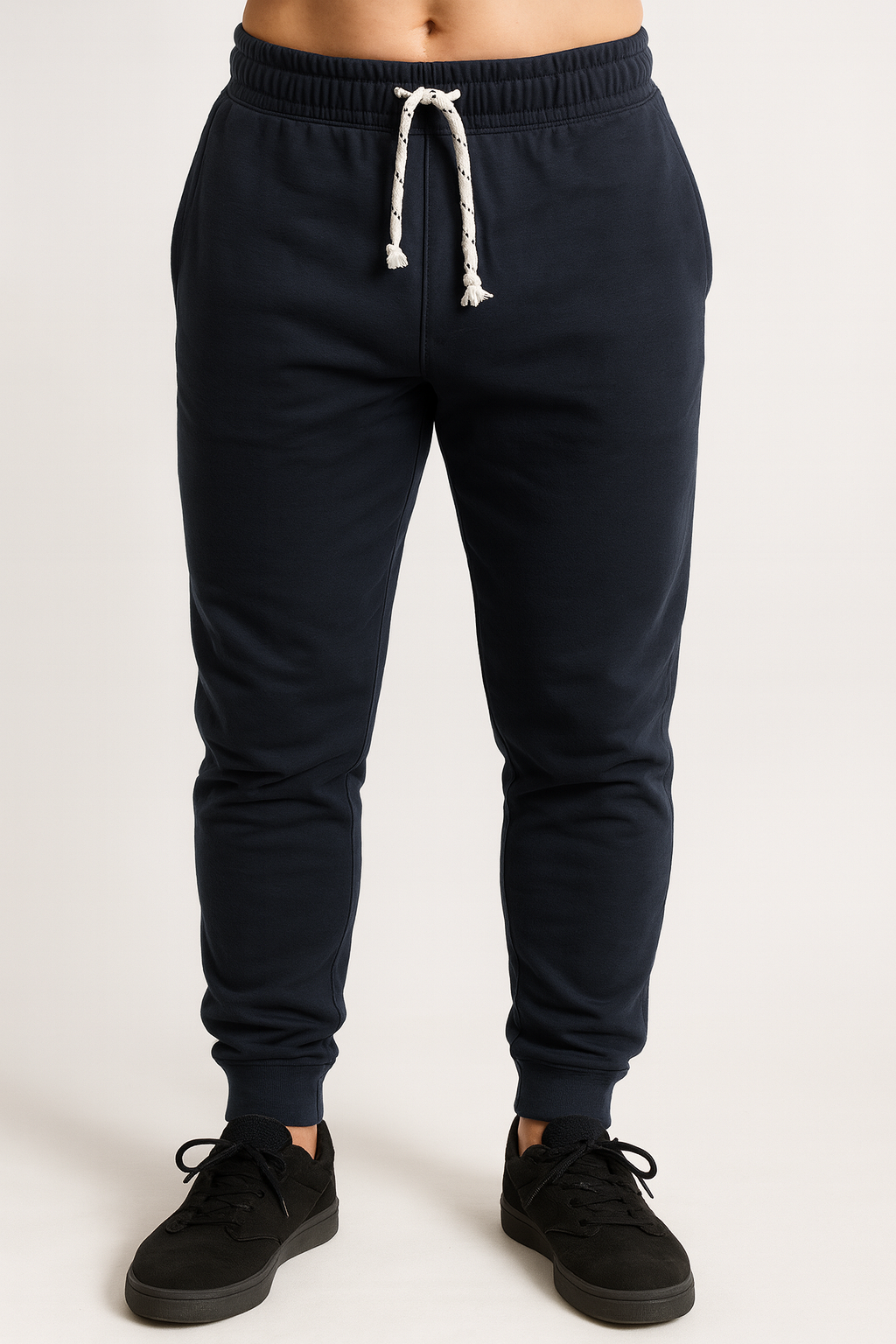 Mens Skinny TRACK PANTS Slim Cuff Trousers Gym Trackies Sport Bottoms Joggers