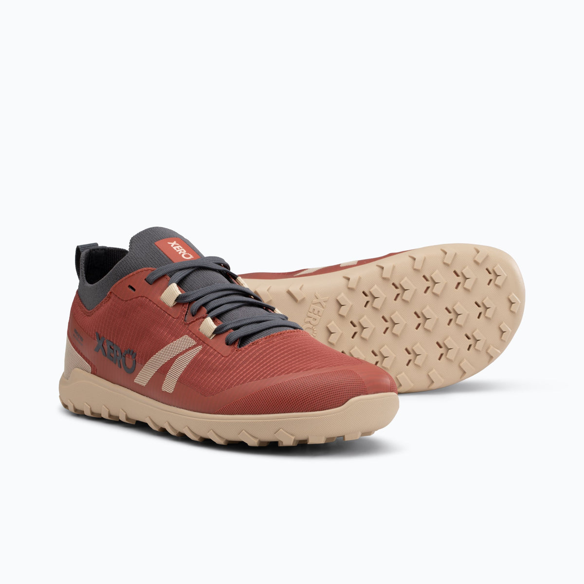 Xero Womens Mesa Summit WP Barefoot Trail Running Shoes - Burnt Brick (Waterproof)
