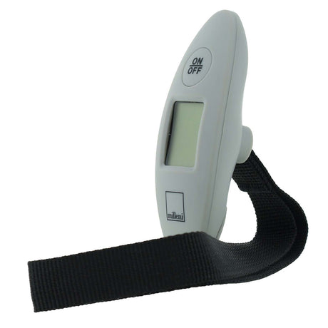 Milleni Hand Held Digital Luggage Scales Portable Travel Weighing - Grey