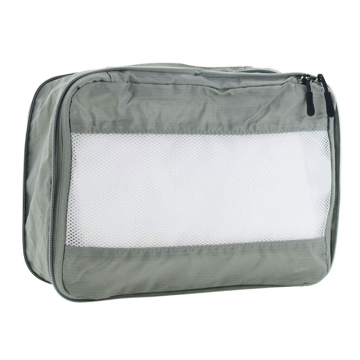 Milleni Compact Electrolight Packing Cubes Travel Space Saving Bags in Grey