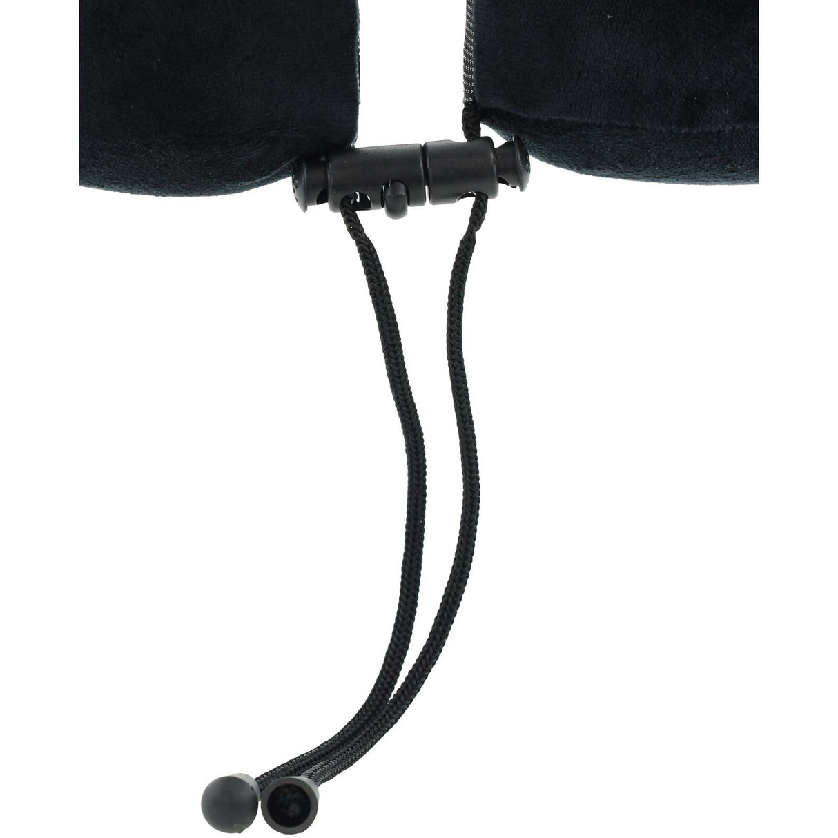 Milleni Memory Foam Comfort Ergonomic Air Travel Neck Pillow Neck Support Flight - Black/Grey