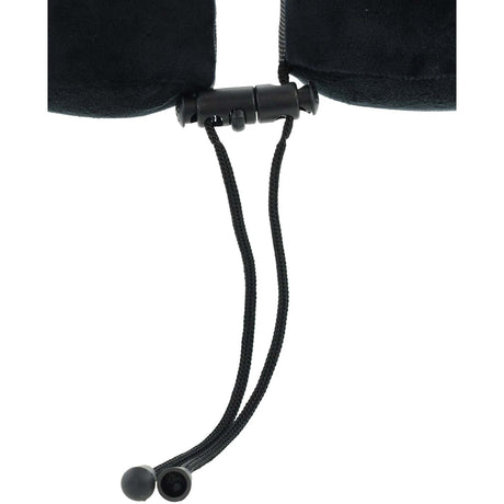 Milleni Memory Foam Comfort Ergonomic Air Travel Neck Pillow Neck Support Flight - Black/Grey