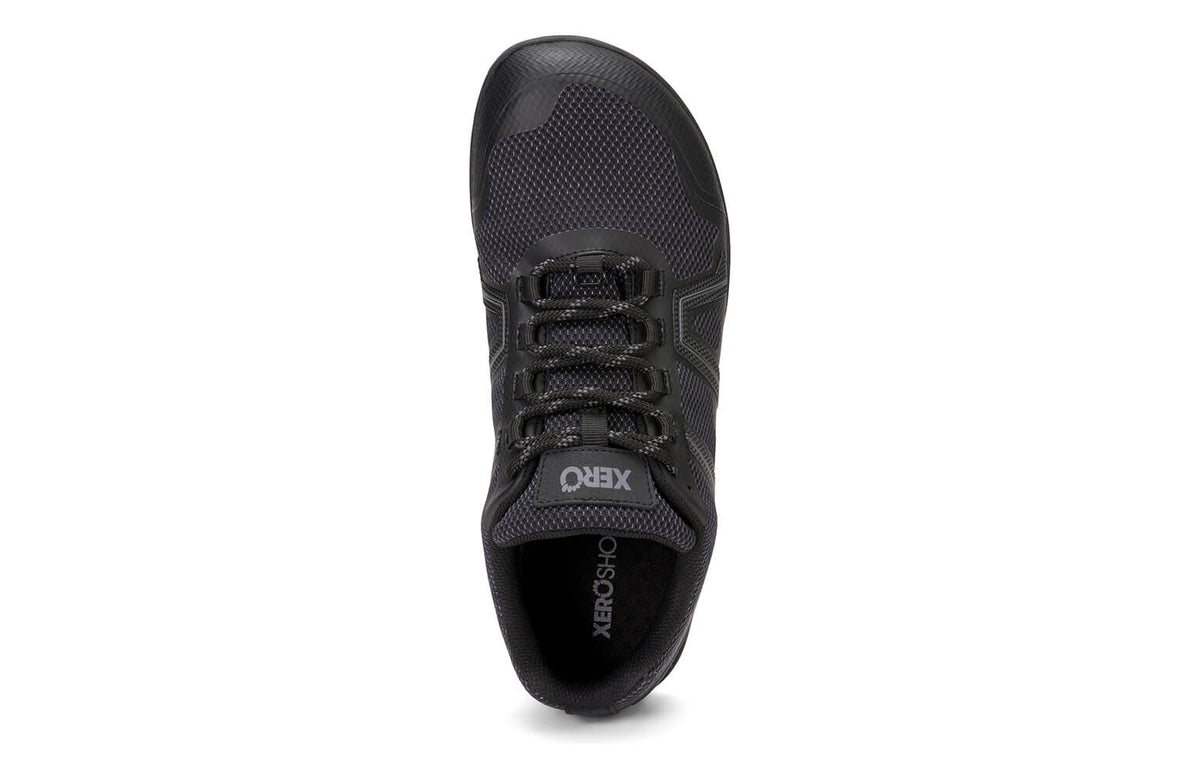 Xero Mens Mesa Trail WP Barefoot Trail Running Shoes - Black (Waterproof Zero Drop Sneakers/Runners)