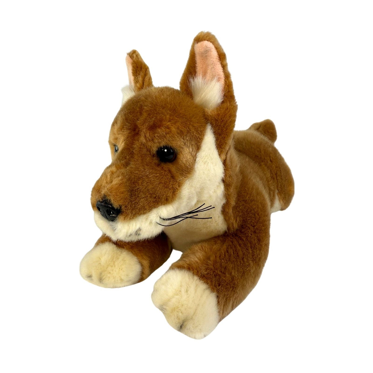 Bocchetta Max 33cm Floppy Dingo Puppy Plush Toy - Tan (Australian Stuffed Animal Souvenir Gift)