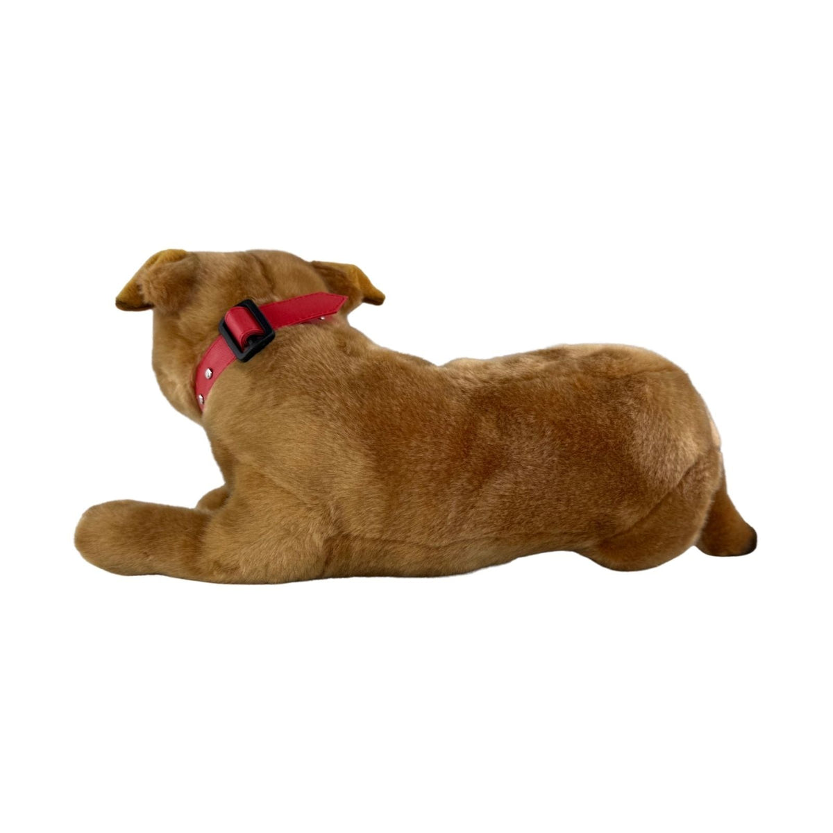 Bocchetta Merlot 35cm Lying Staffy Plush Toy - Brown (Realistic Stuffed Animal Dog Gift)