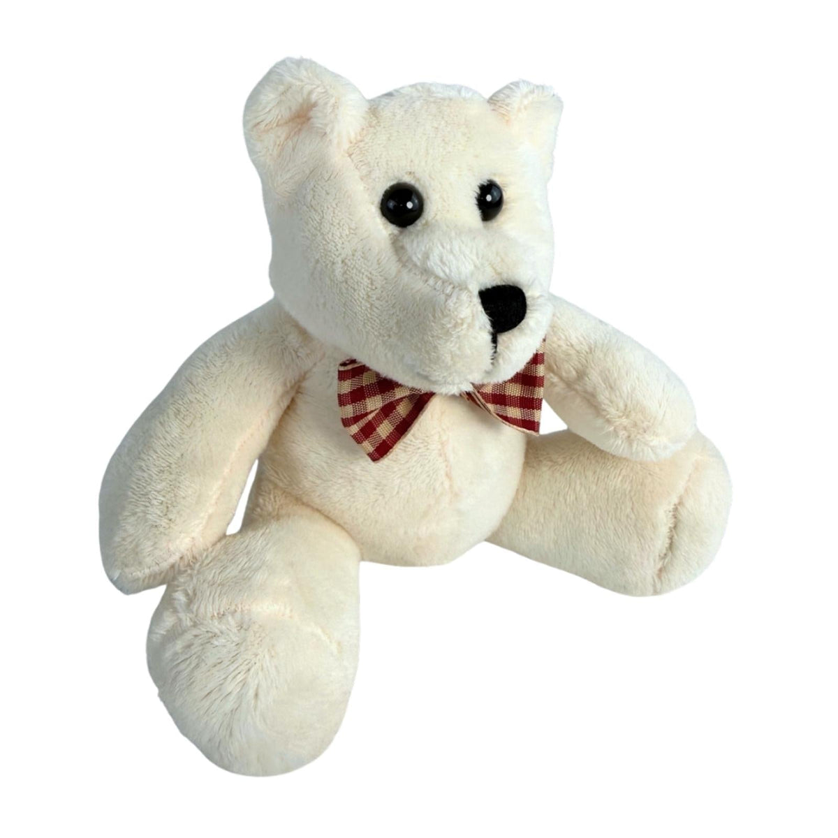 Bocchetta 12cm Mini Teddy Bear Plush Toy - Cream (Stuffed Animal Souvenir Keyring Gift)