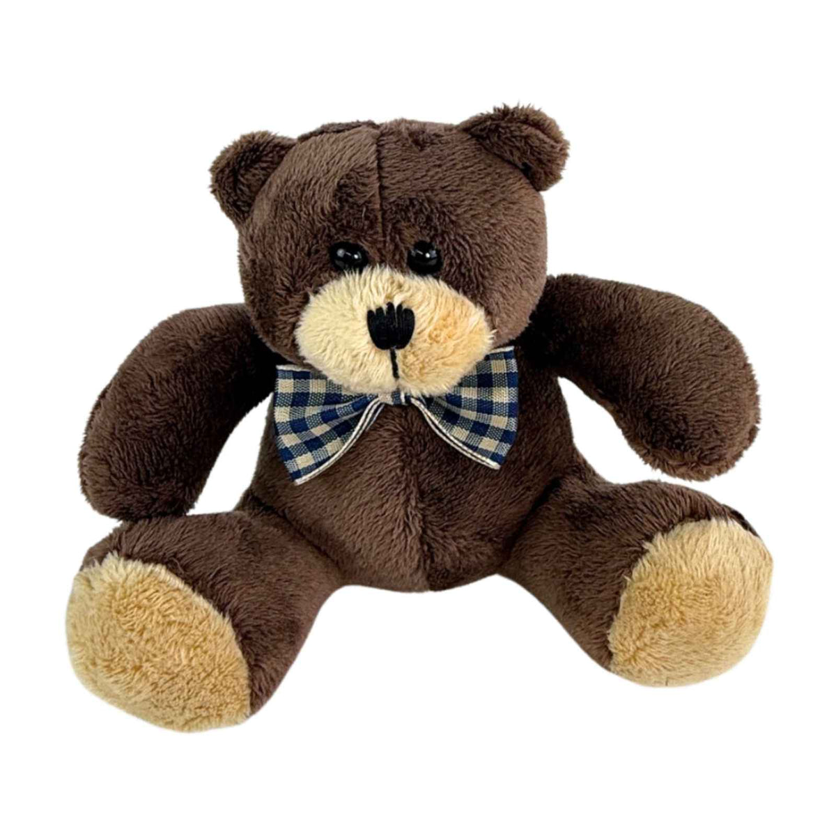 Bocchetta 12cm Mini Teddy Bear Plush Toy - Dark Brown (Stuffed Animal Souvenir Keyring Gift)