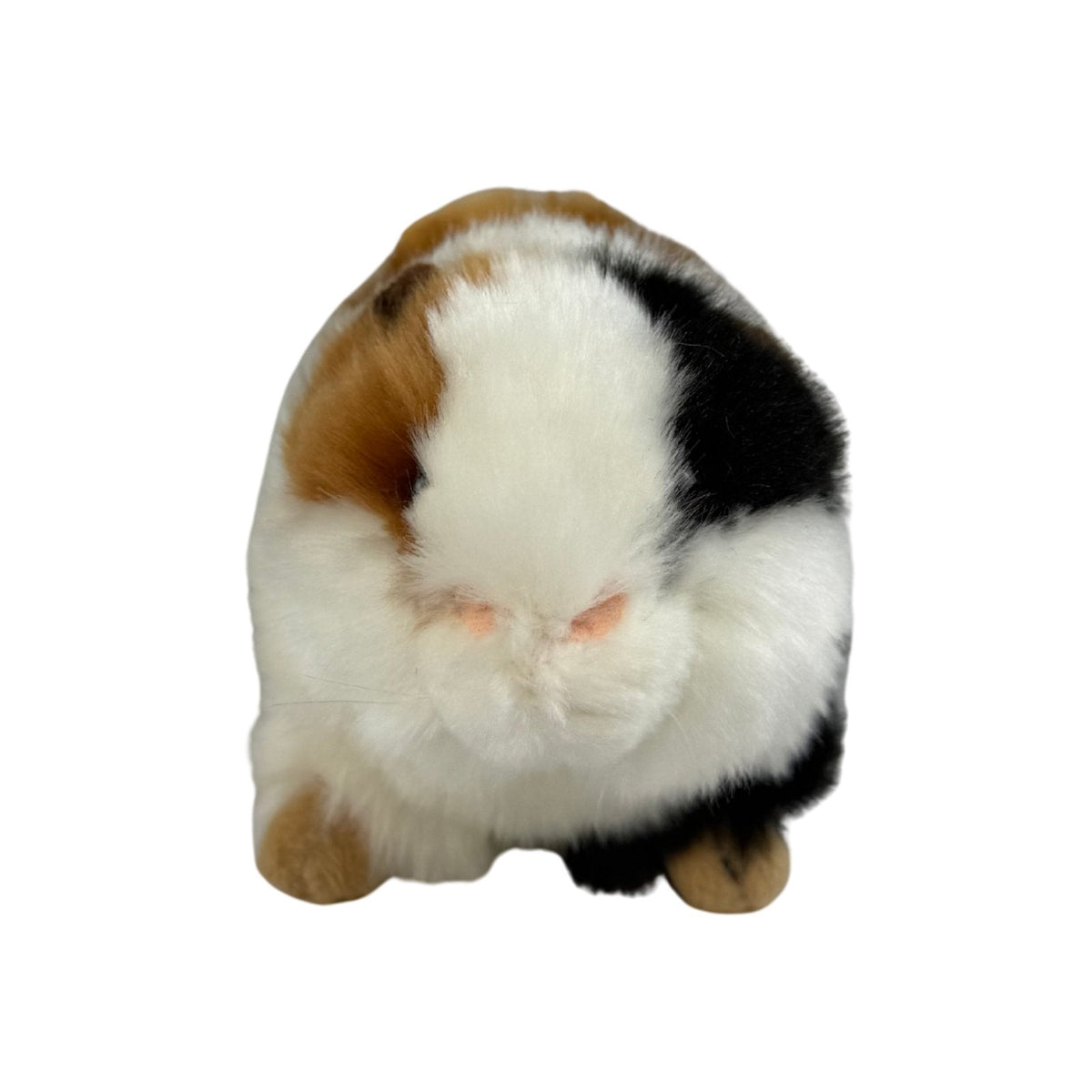 Bocchetta Mocca 10cm Standing Guinea Pig Plush Toy - Tricolour (Realistic Stuffed Animal Farm Gift)