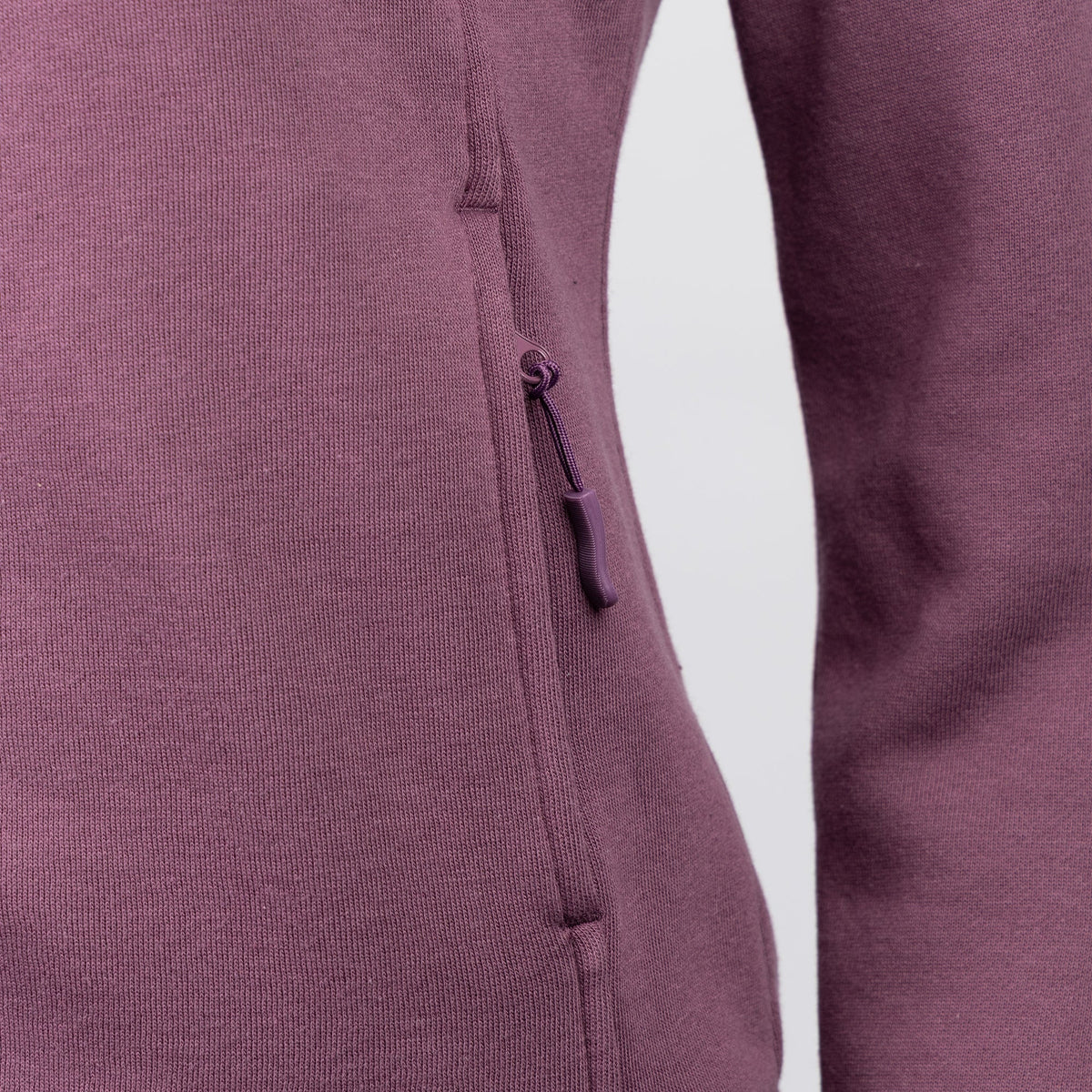 Sfida Nara Womens Full Zip Fleece Jacket - Washed Grape (High Collar)