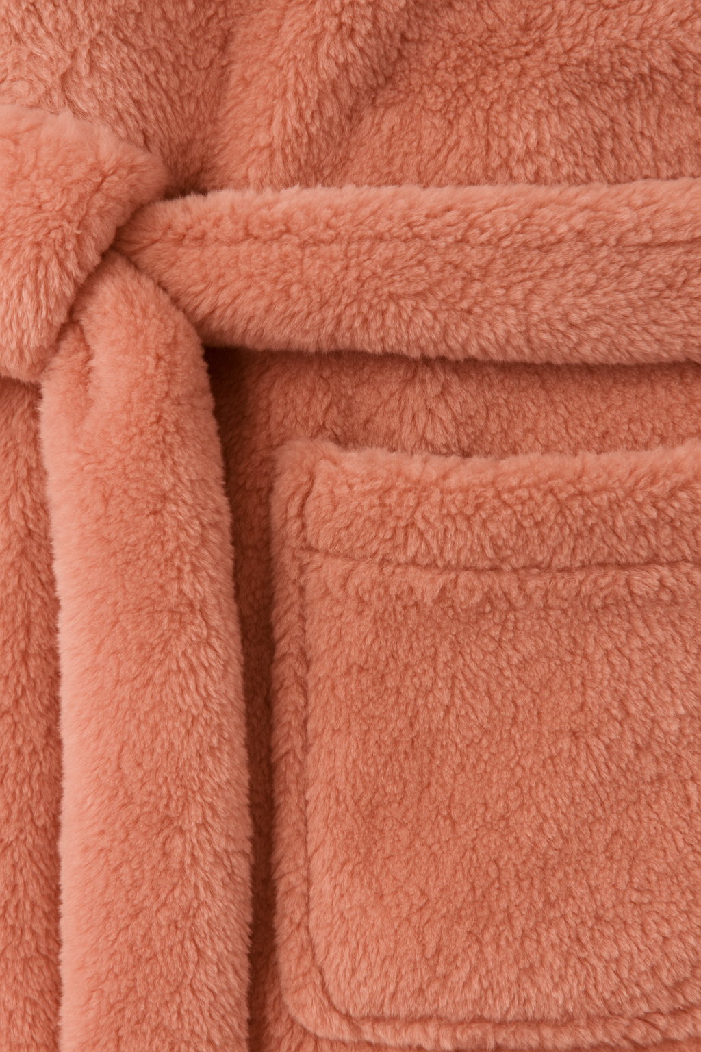 Womens Coral Fleece Plush Dressing Gown Bath Robe Soft Warm in Pink