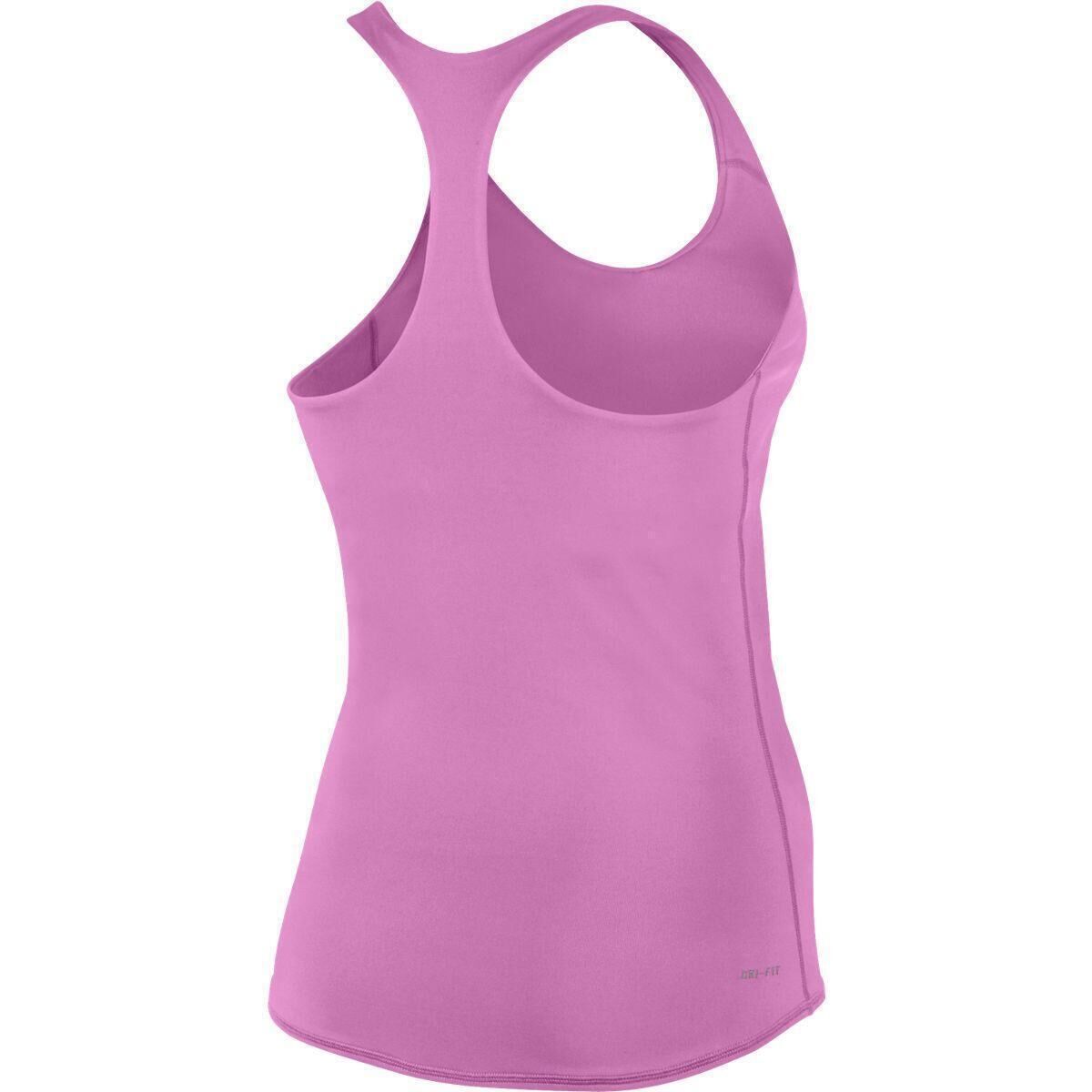 NIKE Womens Advantage Solid Dri Fit Tennis Tank Top Performance 604679 - Violet Purple XS