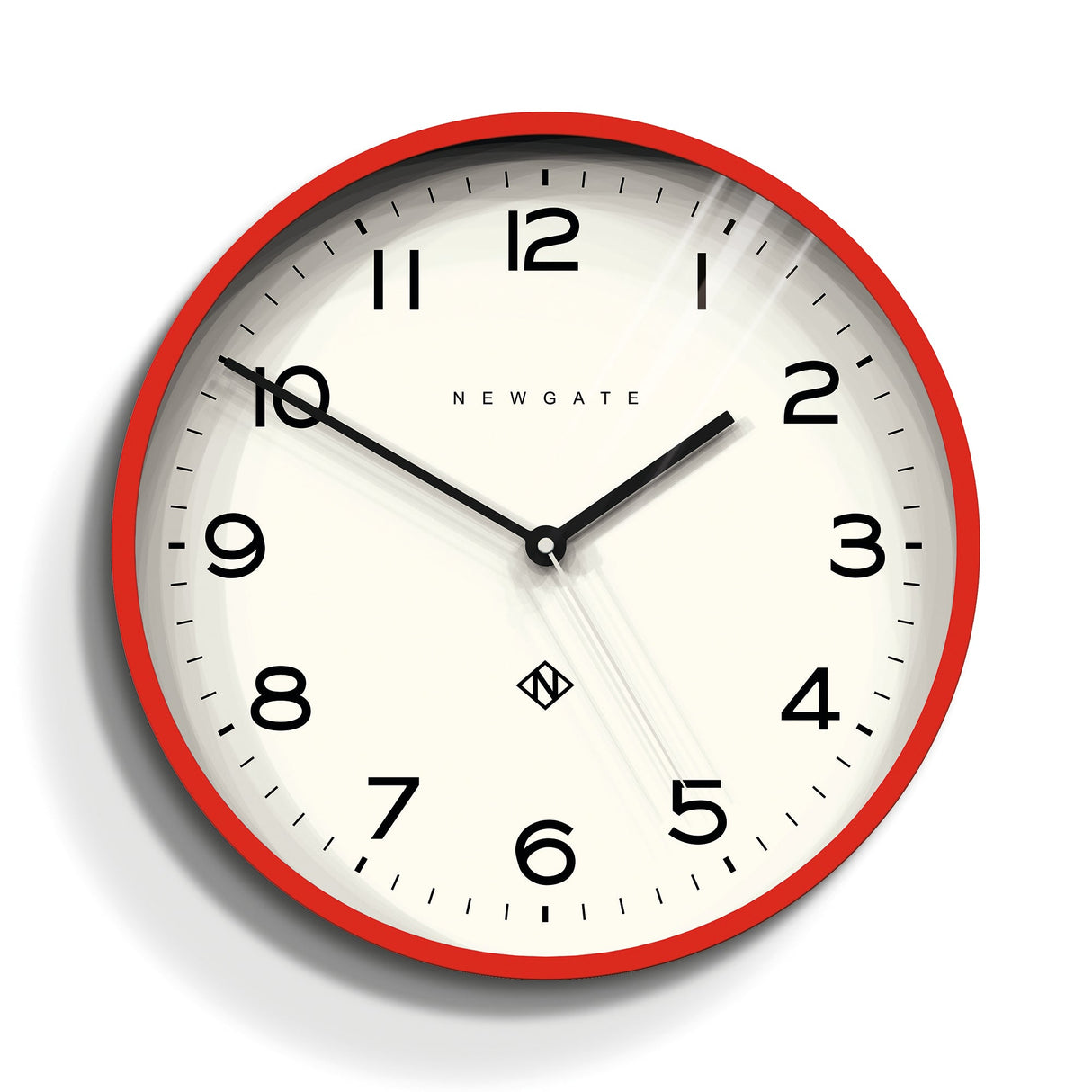 Newgate Number Three Echo Clock - Silicone Red