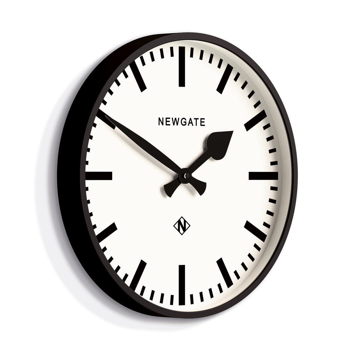 Newgate Railway Wall Clock - Black