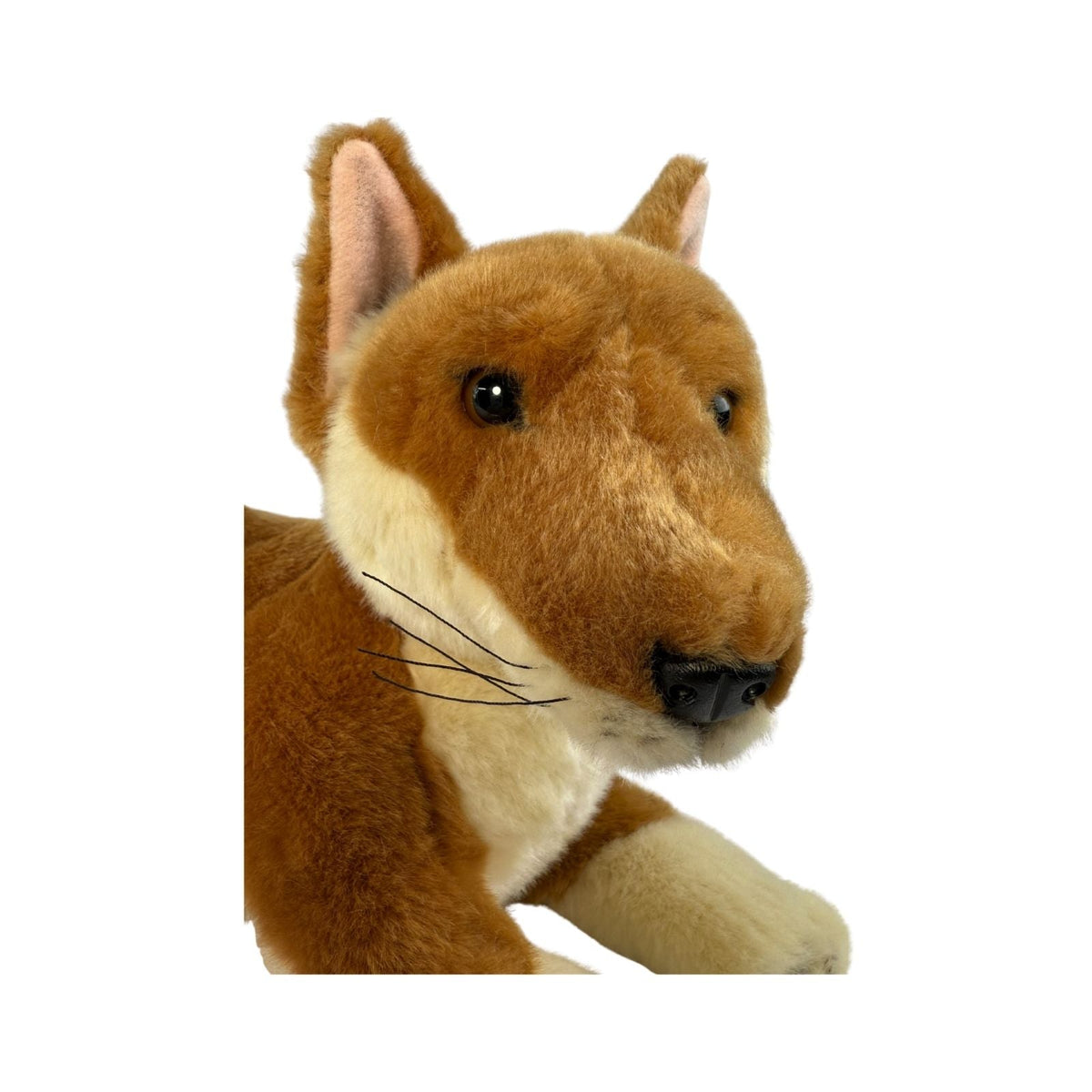 Bocchetta Nelly 40cm Lying Dingo Plush Toy - Tan (Australian Stuffed Animal Souvenir Gift)